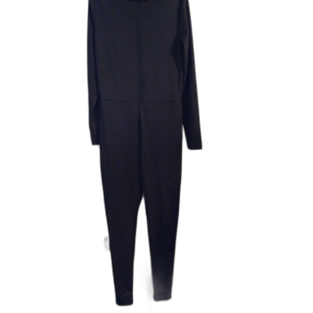 Spirit Medium Black Zip Up Jumpsuit Costume Unisex Medium M